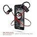 Bluetooth Headphones, Small Target Best Wireless Sport Earphones w/Mic IPX7 Waterproof Stable Fit in Ear Earbuds Noise Isolating Stereo Headset 9-Hour Working Time for Running Workout Gym(Upgraded)