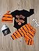 oklady 3Pcs/ Outfit Set Baby Boy Girl Infant My First Halloween Rompers(3-6 Months)