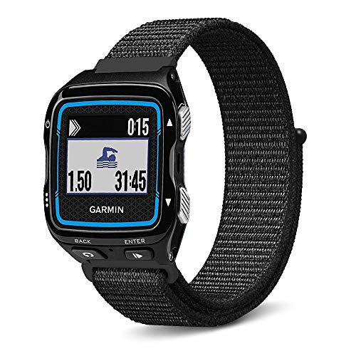 C2D JOY Sport Loop for Garmin Forerunner 920XT Watch Band Replacement GPS Multi Sport WatchWoven Nylon Wrist Bands No Buckle Needed - Nectarine, Medium Fits 5.2-8.2in. Wrists - Thumbnail 3