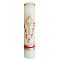 San Rafael Arcangel Holy Spirit Candle for Confirmation or Baptism White Candle Holy Ghost Design Vela Catolica de Confirmacion o Bautizo Del Espiritu Santo Christening Celebration 8 inch