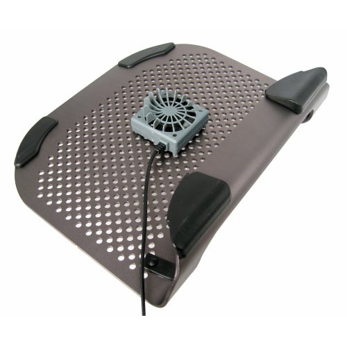 Cables Unlimted FANNBCOOL3 MiniFit Slate Grey Metal Netbook Cooler with Fan