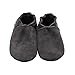 Mejale Baby Infant Toddler Shoes Anti-slip Soft Soled Suede Leather Moccasins Pre-walker(18-24 months,grey)