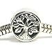 Queenberry Sterling Silver Tree of Life Go Round Family Bead for European Charm Bracelets