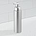 iDesign Metro Rust Proof Aluminum Foaming Soap Dispenser Pump, for Kitchen or Bathroom - Brushed/Matte Silver