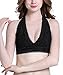 Camellias Women's Unpadded Sexy Strappy Bralette Bustier Floral Lace Crop Top Sheer Neck Style Bra