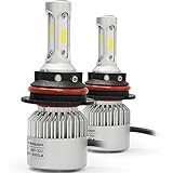 9007 Led Headlight Bulb, Best Cooling 72W 8000LM 6500K All-In-One 9007 Led Headlight Conversion Kit