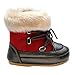 Kuner Baby Boys and Girls Plush Robber Sole Warm Snow Boots First Walkers (12-18 Months Toddler,Red)