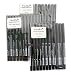 36pcs Nabi Retractable Waterproof Eyeliner (Black, Dark Brown, Brown)