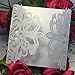 Anself 20Pcs Lace Wedding Party Invitation Card for Bridal Shower Birthday