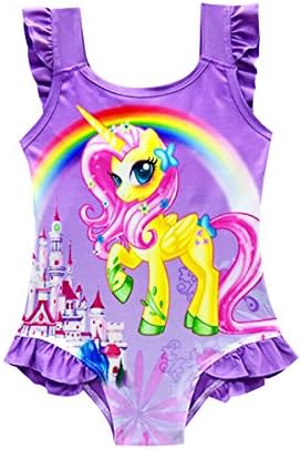 Fribro Baby Swimsuit one-Horned Children's Unicorn Bathing Suit Girl Cute hot Spring Girl Swimsuit