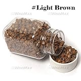 WindMax (R) US Seller Light Brown Color 1000 PCS Silicone Micro Rings Beads Loop For Human Feather Hair Extension Tip by WindMax