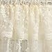 Lorraine Home Fashions Priscilla 60-inch x 12-inch Ruffled Valance, Ivory