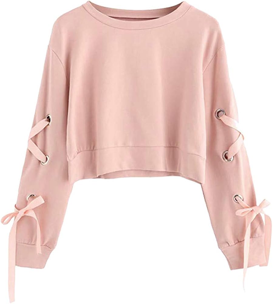 Women Teen Girls Casual Sweatshirts 