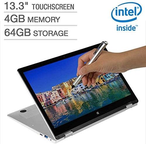 NuVision Hinge 13.3in 2-in-1 Pen Capable Laptop - Intel Celeron - 1080p (Renewed)