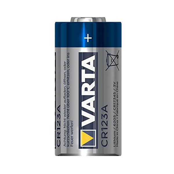 VARTA Batterien CR123A Lithium Rundzelle, 2 Stück, 3V, Spezialbatterien für elektronische Kleingeräte, mit langanhaltender, höchster Leistung – Bild 3