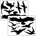 WANDKINGS Bird and Window Protection, 12 Stickers, Protection Against Bird collisions, Black