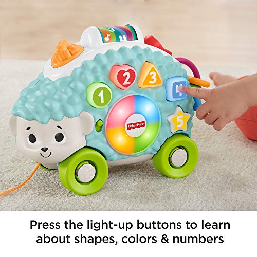 Fisher-Price-Linkimals-Happy-Shapes-Hedgehog-Interactive-Educational-Toy-with-Music-and-Lights-for-Baby-Ages-9-Months-Up-Multi-Color