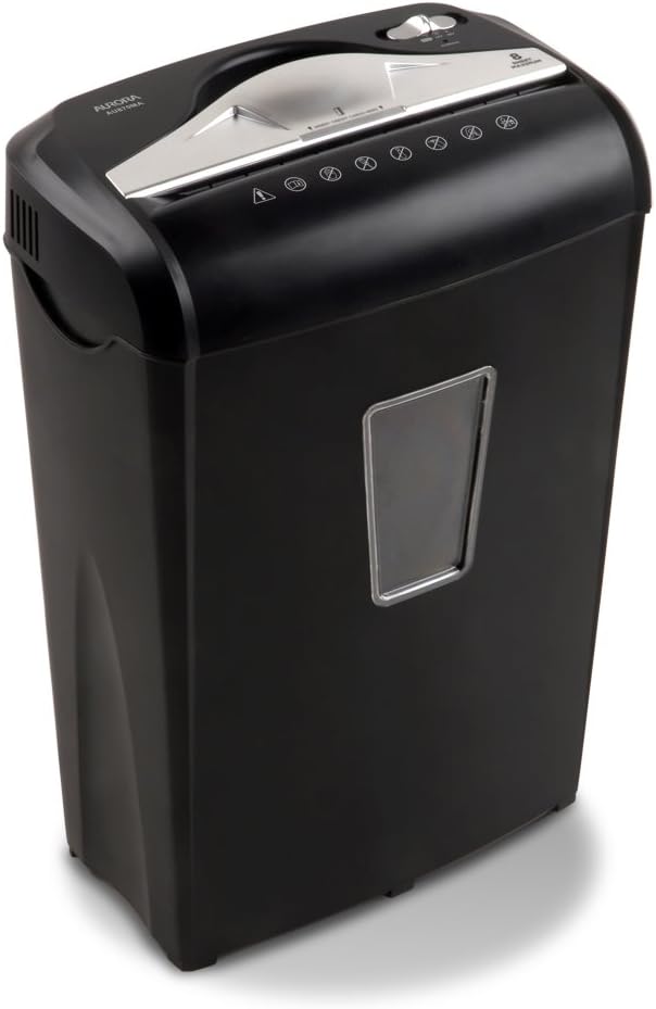 Aurora AU870MA High-Security 8-Sheet Micro-Cut Paper Credit Card Shredder Black : Electronics