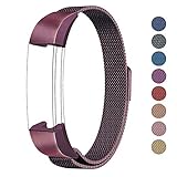 SWEES Metal Bands Compatible Fitbit Alta, Fitbit Alta HR & Fitbit Alta Ace, Milanese Stainless Steel Replacement Accessories Small Large for Women Men, Silver, Black, Rose Gold, Colorful, Champagne