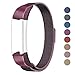 SWEES Metal Bands Compatible Fitbit Alta, Fitbit Alta HR & Fitbit Alta Ace, Milanese Stainless Steel Replacement Accessories Small Large for Women Men, Silver, Black, Rose Gold, Colorful, Champagne