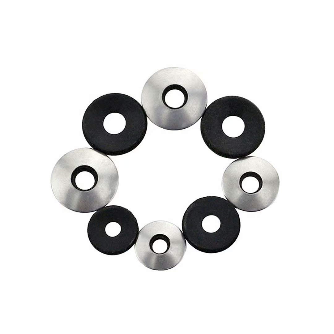 BOZONLI 50pcs Sealing Washers, Stainless Steel Neoprene EPDM Bonded Sealing Gasket Washers, 16mm OD, 6.3mm ID, 2.5mm Thickness