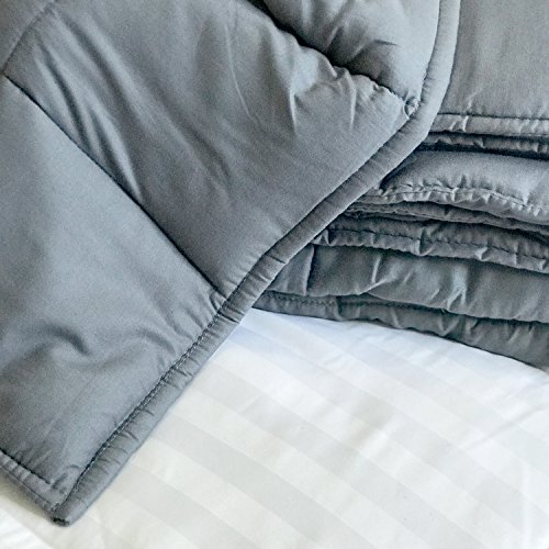 CuddleBug ❤️Weighted Blanket and Gravity Blanket ✅ - For Adults (20 lbs 60" x 80") | Heavy Weighted Blankets to Reduce Anxiety, Stress, Insomnia | Best for Autism and ADHD (Grey) - Thumbnail 2