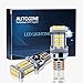 AUTOGINE 1300 Lumens Error Free 921 912 906 904 902 W16W T15 LED Bulbs 3030 24SMD for Reverse Lights Back Up Lights 6500K White (Pack of 2)