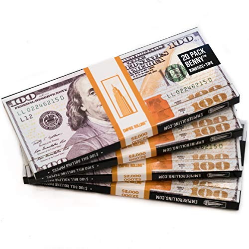 EMPIRE ROLLING Four Pack Wallets 100 Bill Rolling Paper (80 Papers