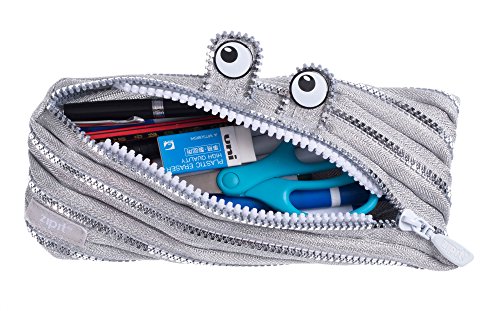 ZIPIT Monster Pencil Case Special Edition, Silver