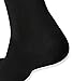 Air Dress Socks, 3 pack European Diabetic Cotton Black Socks - Top Relaxed Grip (M)