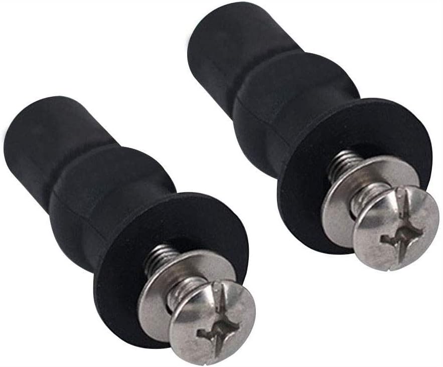 HO Toilet Seat Fixings 2 works Rubber Expansion Bolts Stainless Steel Toilet Fixing Hinges Rubber Extendable Screws - Image 3