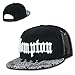 Nothing Nowhere Women's Standard Olde English Snap, Comp, BLKBLK, Bandana Brim, One Size