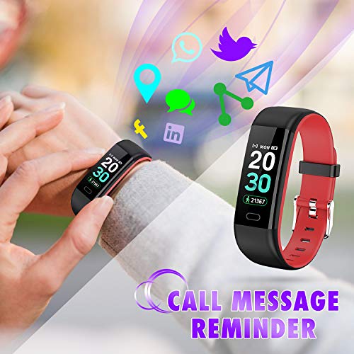 Kirlor Fitness Tracker HR,Activity Tracker Watch with Heart Rate Blood