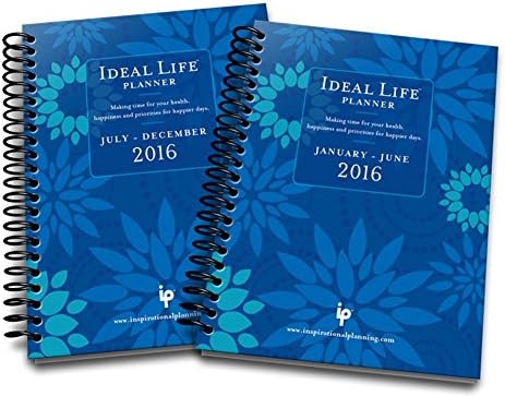 2016 Ideal Life Planner 12 Month Dated Planner (Blue Floral)