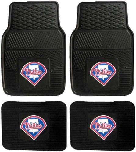 Amazon Mlb Philadelphia Phillies車フロアマットheavy Duty 4ピースビニール 前面と背面 フロア マット 車 バイク Amazon Mlb Philadelphia Phillies車フロアマットheavy Duty 4ピースビニール 前面と背面 フロア マット 車 バイク