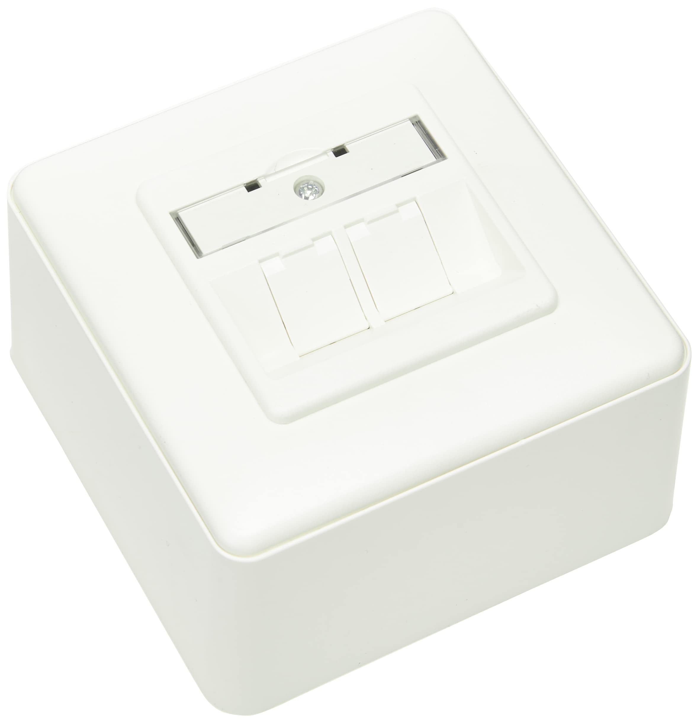 BTR 130B11D30002-E Data Socket C6A Module 2 Port 180 ° for Surface-Mounting Pure White