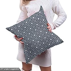 Ambesonne Japanese Fabric by The Yard, Checked Like
