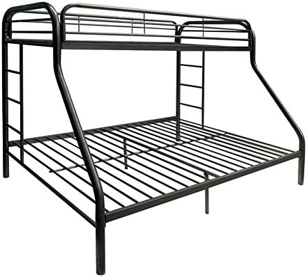ComfortScape CS-02052BK Tritan Bunk Bed, Twin X-Large/Queen, Black