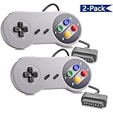 Veanic 2-Pack Replacement Controller Gamepad for SNES - Original Super Nintendo Entertainment System