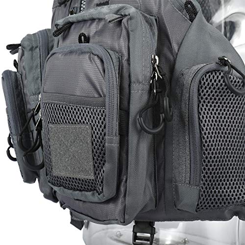 FreeTec Fliegenfischen Weste Pack Angeljacke Angelausrüstung Jagd Angeln Freizeitweste (Angelweste/Angelriemenpaket… – Bild 8