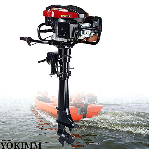4-Takt 7PS Außenbordmotor, 50cm Welle Schlauchboot Fischerboot Motor 196CC Angelboot Luftkühlsystem 50cm Welle…