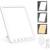 Sotipevs Light Therapy Lamp, 15,000 Lux UV-Free LED Therapy Light, Sun Lamp,3 Color Temperature＆ 5 Brightness Levels,6 Timer,