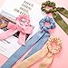 Tatuo 10 Pieces Bow Hair Tie Hair Scrunchies Elastic Hair Bow Hair Ropes Scrunchy Hair Accessories for Women Girls