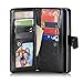 Joopapa Galaxy Note 8 Case, Note 8 Pu Leather Magnetic Wallet Flip Cover Case with ID&Credit Card Holder Slot Built-in 9 Card Slots & Wrist Strap for Samsung Galaxy Note 8 (Black)