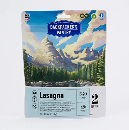 Backpacker's Pantry Lasagna, 2 Servings Per Pouch (6 Count), Freeze Dried Food, 19 Grams of Protein, Vegetarian - Thumbnail 2