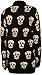 WearAll Women's Plus Size Skull Long Sleeve Knitted Cardigan - Black - US 20-22 (UK 24-26)