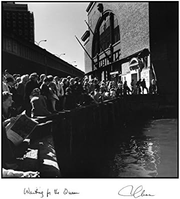 "NYShips: Waiting for the Queen", Vintage Black &amp; White photograph by Robert Gambee. The New York Times says, "Gambee Photos Speak Magic."