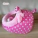 MYIDEA Warm Guinea Pigs Bed,Hedgehog Winter Nest,Rat Chinchillas & Small pet Animals Bed/Cube/House, Habitat, Lightweight, Durable, Portable, Cushion Big Mat (Small Pet - S, 8.Pink pig)