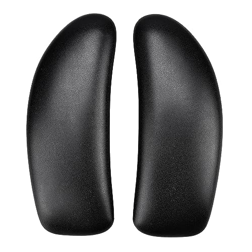 Photo 1 of Vinyl Arm Pads Caps for Humanscale Freedom Office Chair, Only Available for Standard Arm (Height Adjustable), Can Not Fit The Advanced Arm, Black, 1 Pair.
