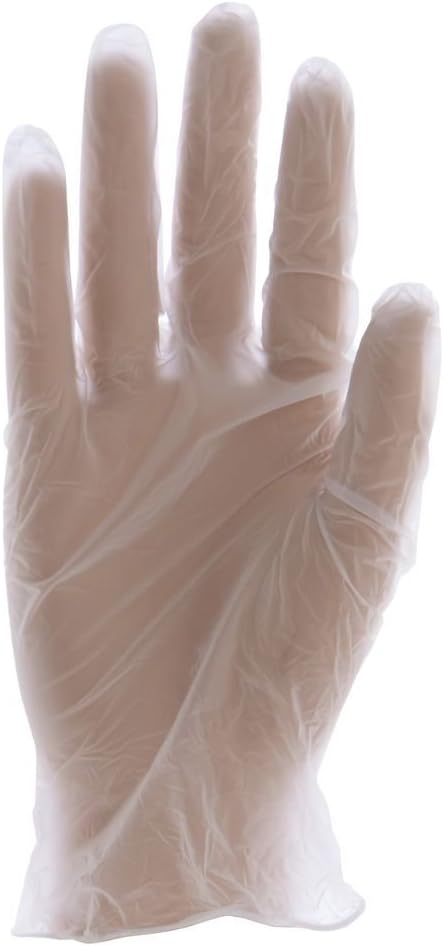 OneSAFE Clear Vinyl Powder-Free Disposable Gloves - Small